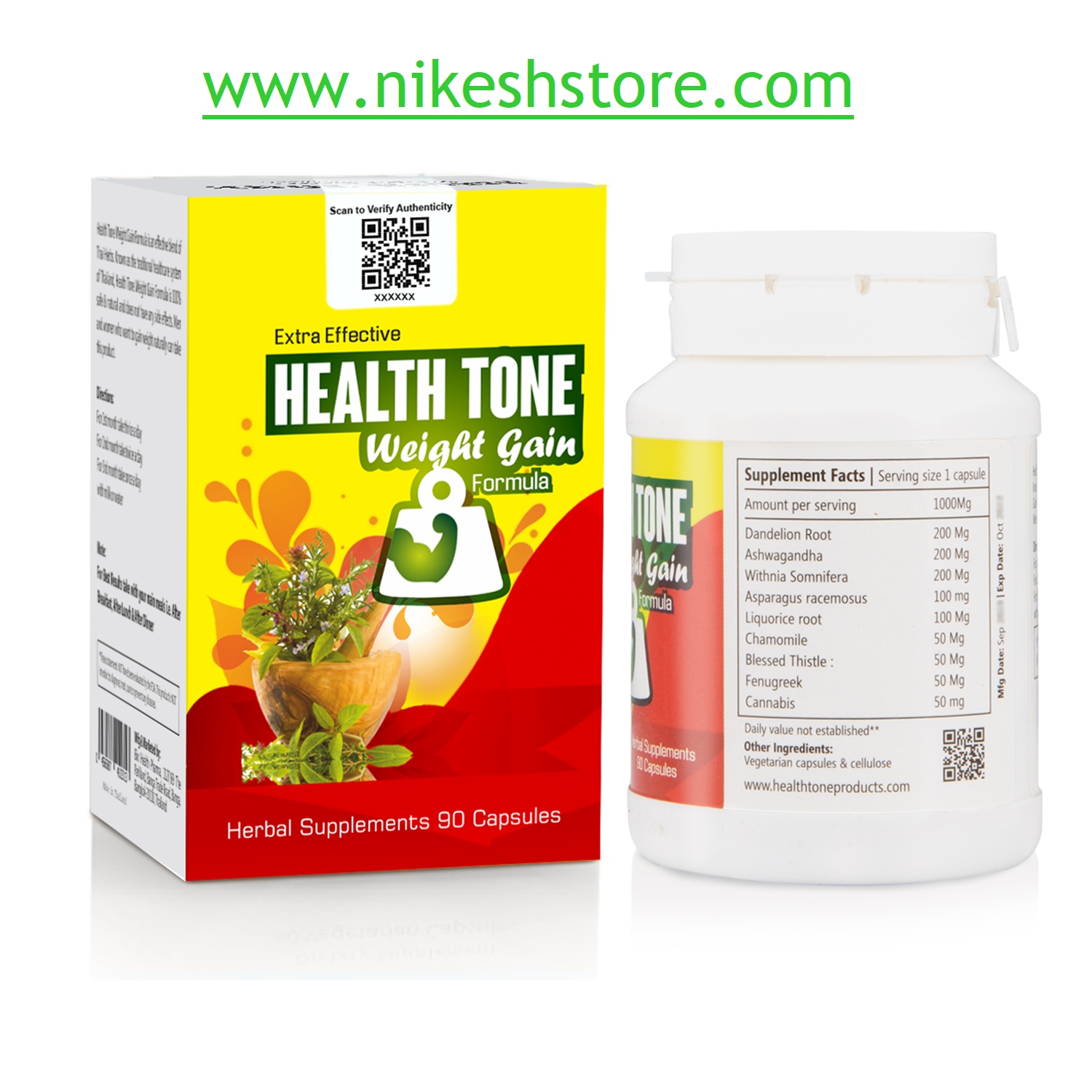 Extra Effective Health Tone Weight Gain Capsules