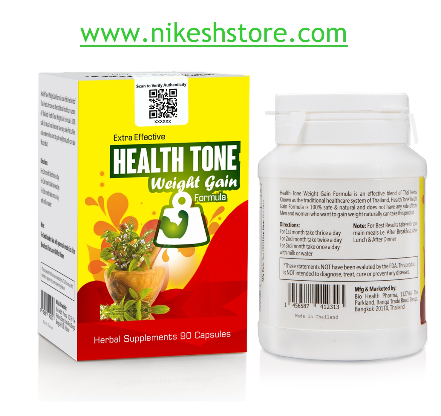 Extra Effective Health Tone Weight Gain Capsules