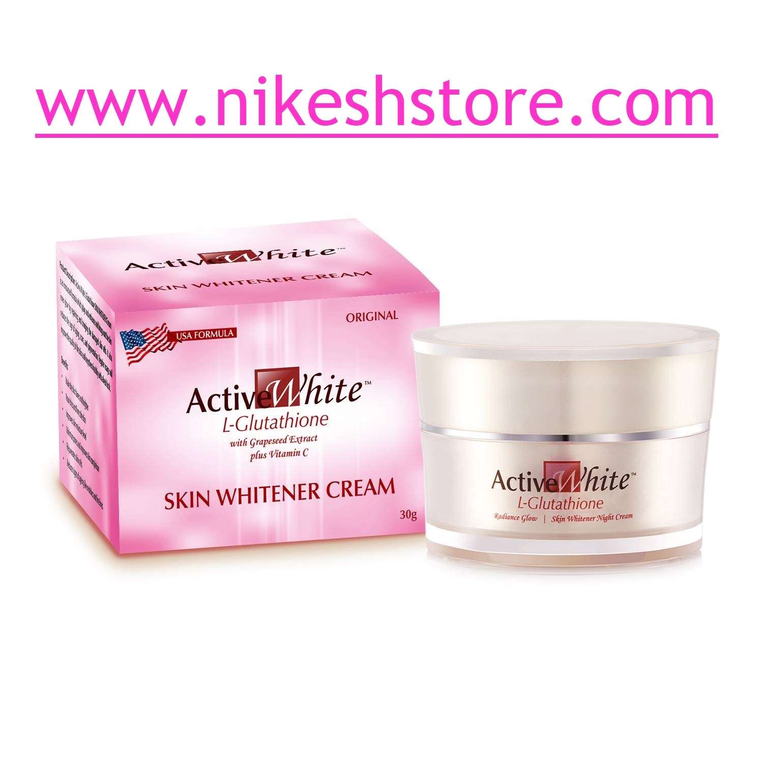Active White L Glutathione Skin Whitening Cream