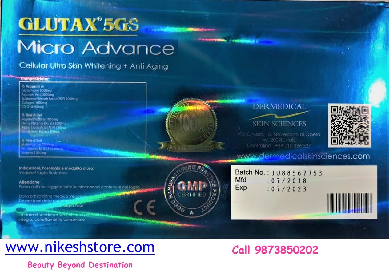 Glutax 5gs Micro Advance Glutathione 5000mg 12 Sessions
